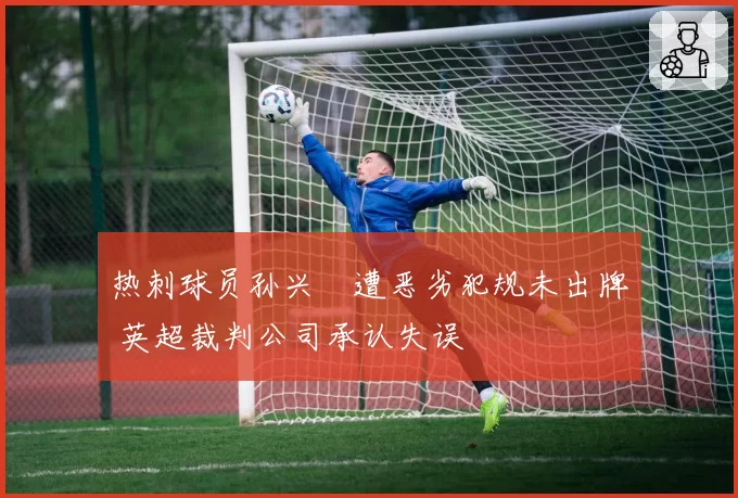 热刺球员孙兴慜遭恶劣犯规未出牌 英超裁判公司承认失误